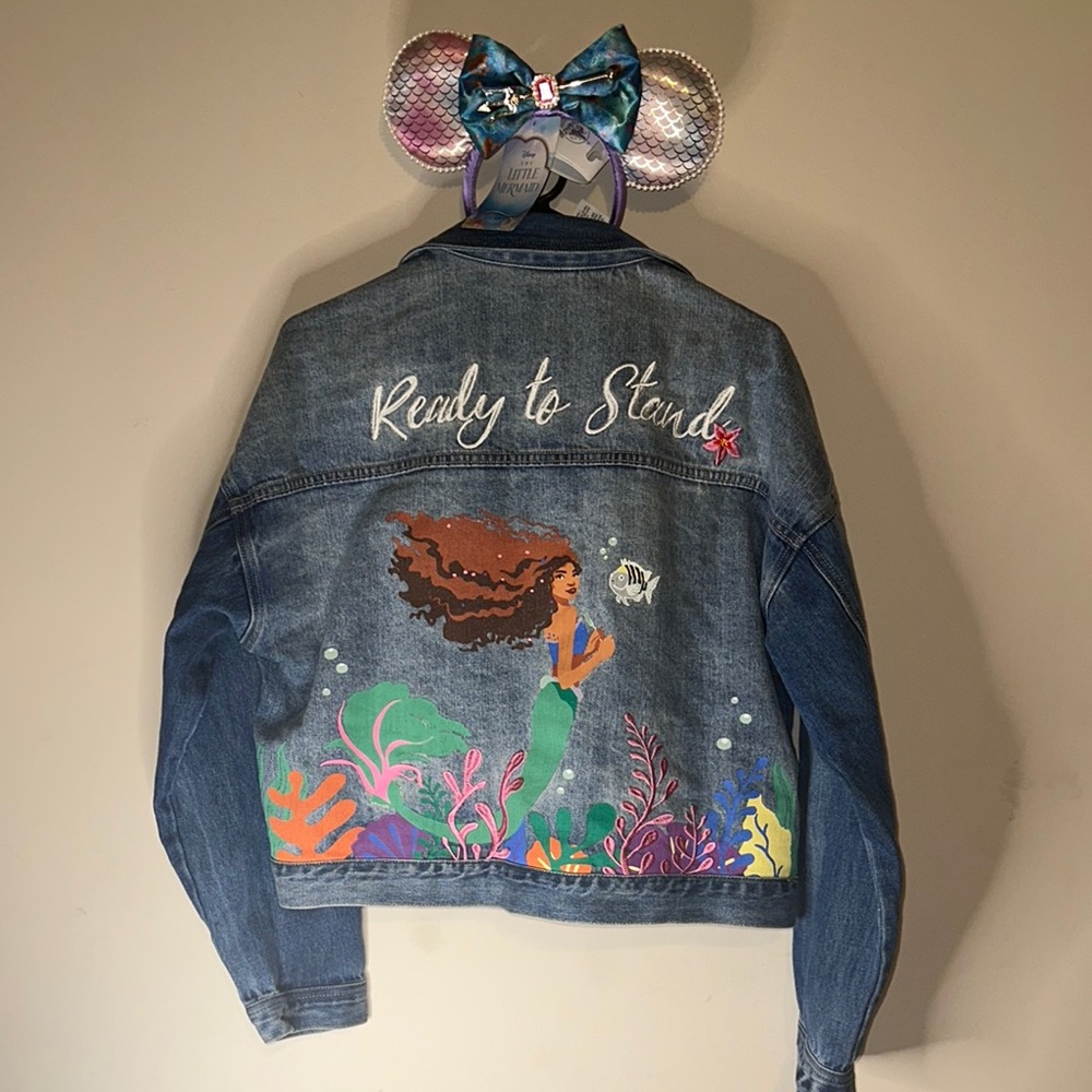Disney The Little Mermaid Ears with denim little mermaid jacket set
